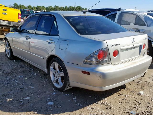 JTHBD192520052183 - 2002 LEXUS IS 300 SILVER photo 3