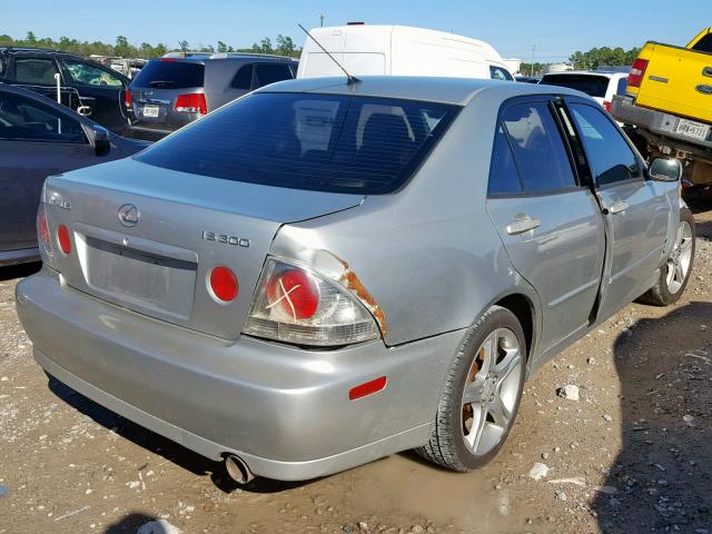 JTHBD192520052183 - 2002 LEXUS IS 300 SILVER photo 4