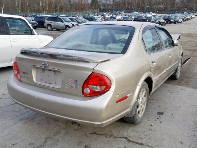 JN1CA31D81T812176 - 2001 NISSAN MAXIMA GXE GOLD photo 4