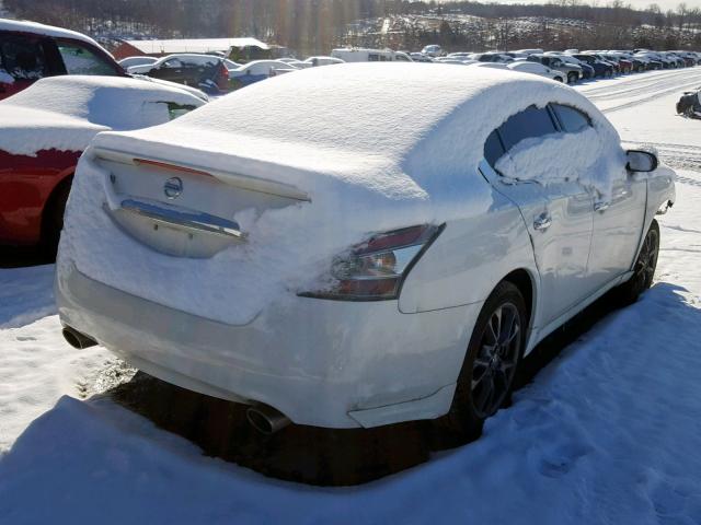 1N4AA5AP2EC911128 - 2014 NISSAN MAXIMA S WHITE photo 4