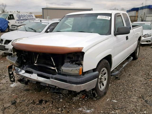 1GCEC19X86Z227783 - 2006 CHEVROLET SILVERADO WHITE photo 2