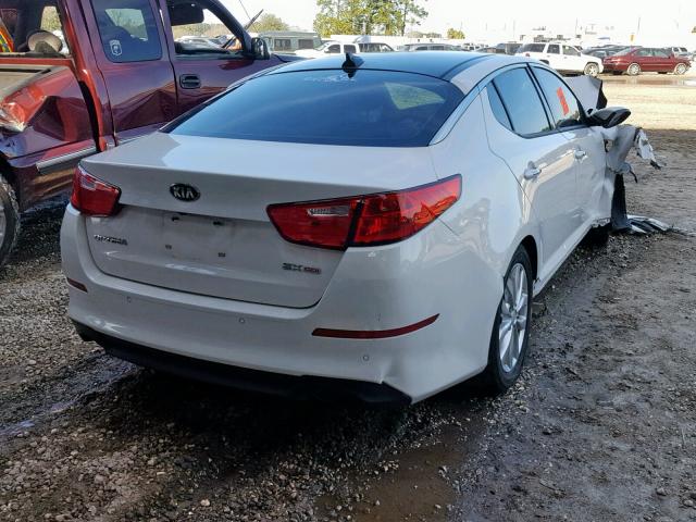 5XXGN4A71FG454929 - 2015 KIA OPTIMA EX WHITE photo 4