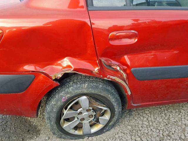 KNADE123676295335 - 2007 KIA RIO BASE 红色 照片 9