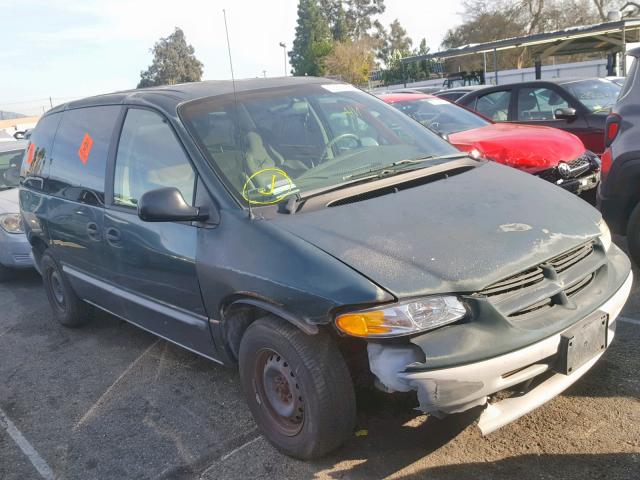 2B4FP25B7XR135159 - 1999 DODGE CARAVAN GREEN photo 1