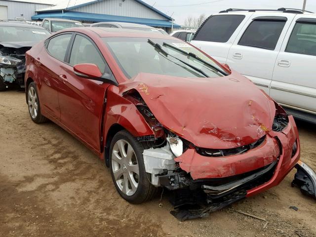 KMHDH4AE3DU632044 - 2013 HYUNDAI ELANTRA GL RED photo 1