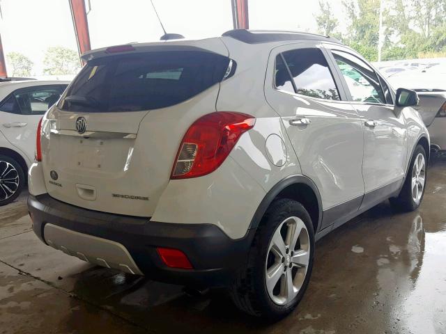 KL4CJASB4GB705505 - 2016 BUICK ENCORE WHITE photo 4