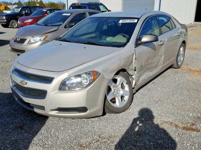 1G1ZB5E12BF224069 - 2011 CHEVROLET MALIBU LS GOLD photo 2