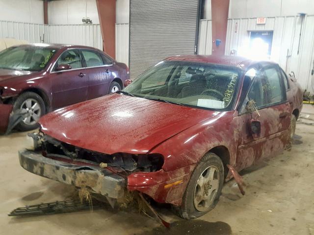 1G1NE52J32M669510 - 2002 CHEVROLET MALIBU LS Qırmızı foto 2