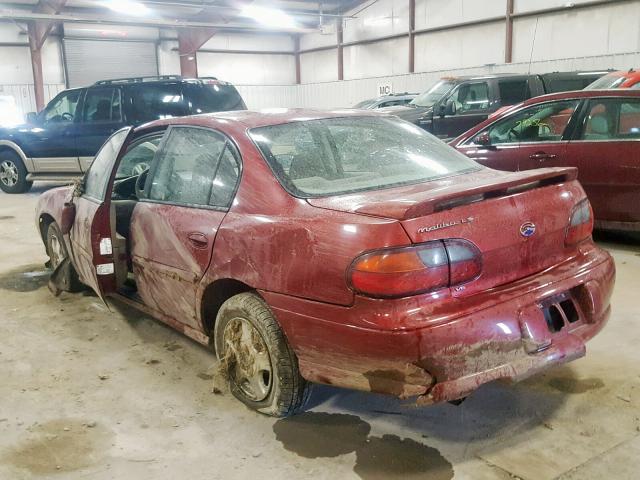 1G1NE52J32M669510 - 2002 CHEVROLET MALIBU LS Qırmızı foto 3
