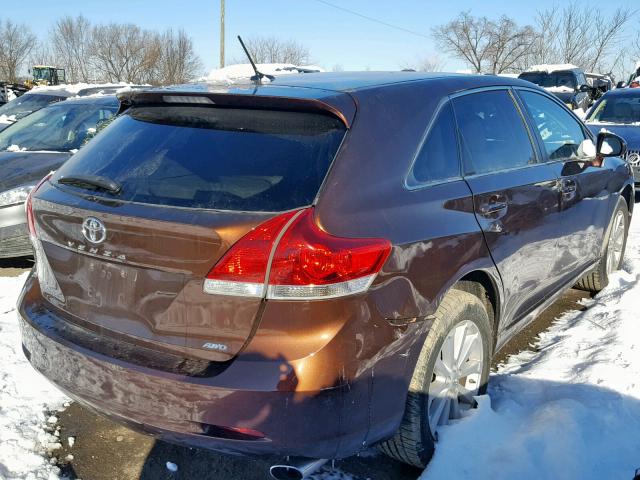 4T3BA3BB8AU017941 - 2010 TOYOTA VENZA BASE GOLD photo 4