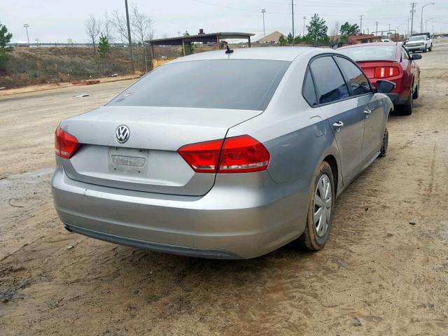 1VWAP7A35CC022030 - 2012 VOLKSWAGEN PASSAT S SILVER photo 4