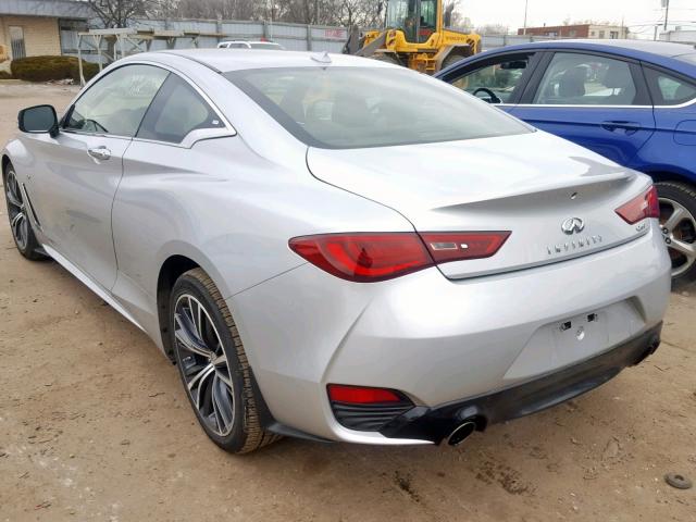 JN1EV7EK0JM342586 - 2018 INFINITI Q60 PREMIU SILVER photo 3