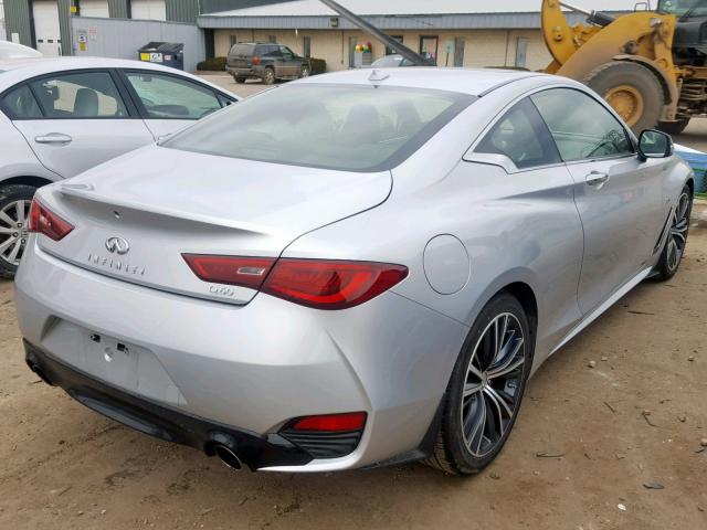 JN1EV7EK0JM342586 - 2018 INFINITI Q60 PREMIU SILVER photo 4