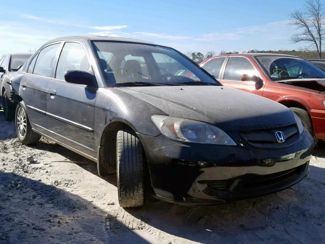2HGES25715H576315 - 2005 HONDA CIVIC EX BLACK photo 1