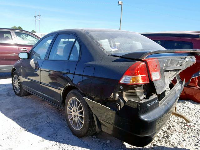 2HGES25715H576315 - 2005 HONDA CIVIC EX BLACK photo 3