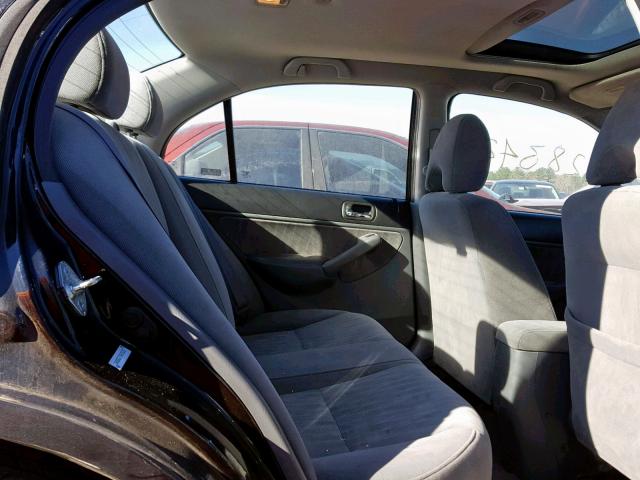 2HGES25715H576315 - 2005 HONDA CIVIC EX BLACK photo 6