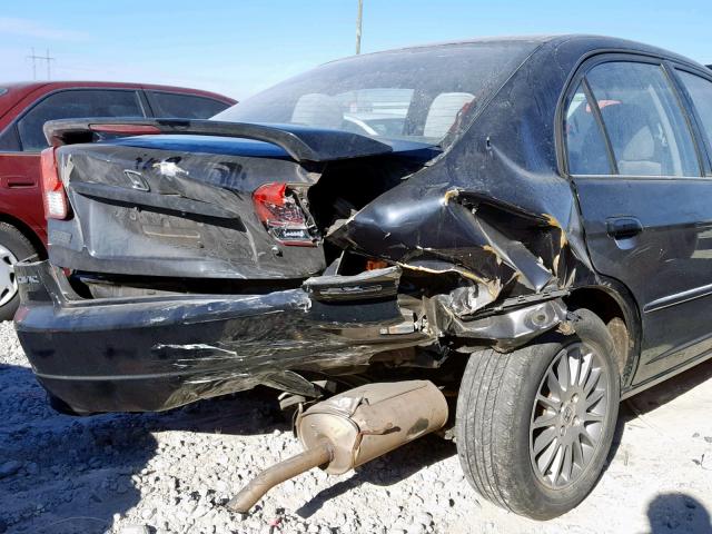 2HGES25715H576315 - 2005 HONDA CIVIC EX BLACK photo 9