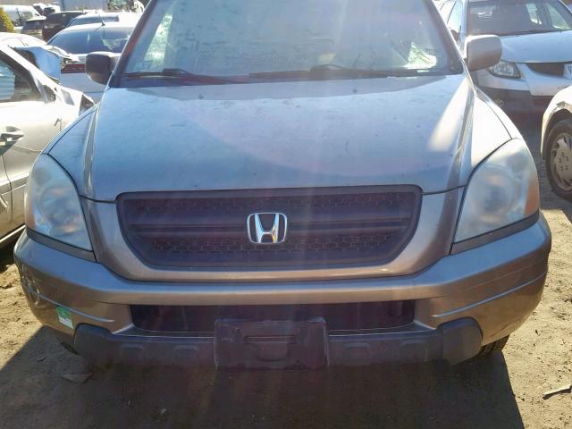 2HKYF18413H565685 - 2003 HONDA PILOT EX GOLD photo 9