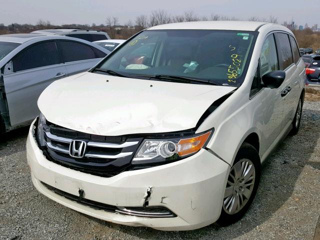 5FNRL5H27HB017411 - 2017 HONDA ODYSSEY LX WHITE photo 2