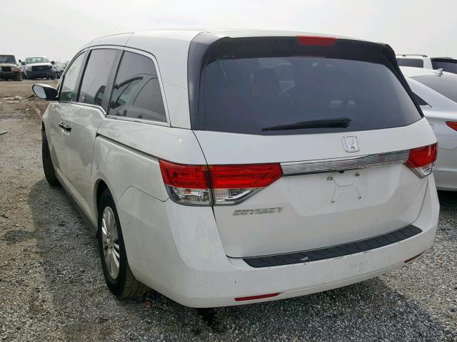 5FNRL5H27HB017411 - 2017 HONDA ODYSSEY LX WHITE photo 3