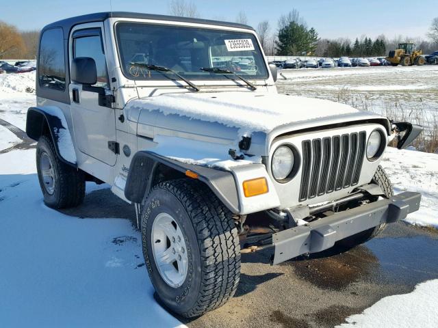 1J4FA39S35P366878 - 2005 JEEP WRANGLER X SILVER photo 1