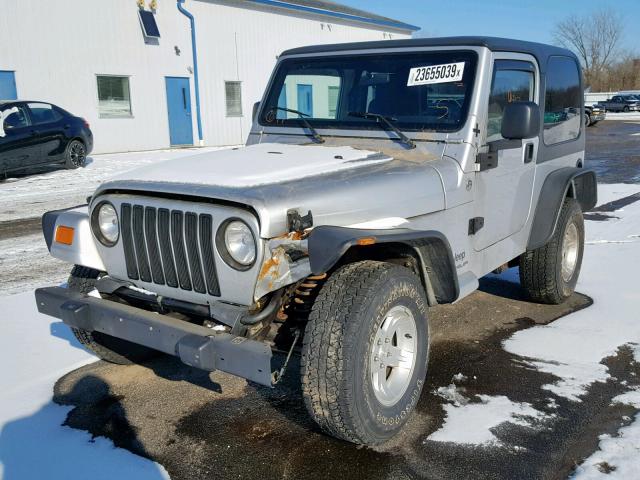 1J4FA39S35P366878 - 2005 JEEP WRANGLER X SILVER photo 2