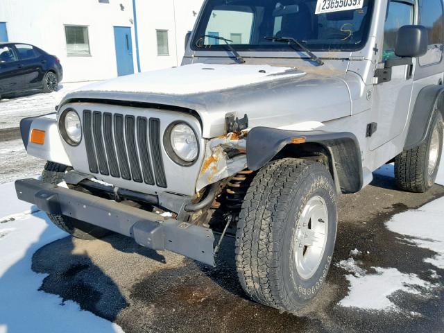 1J4FA39S35P366878 - 2005 JEEP WRANGLER X SILVER photo 9