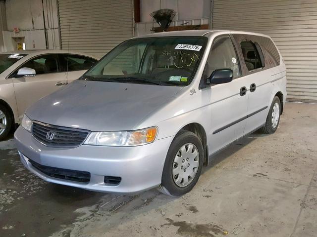 2HKRL18551H612493 - 2001 HONDA ODYSSEY LX SILVER photo 2