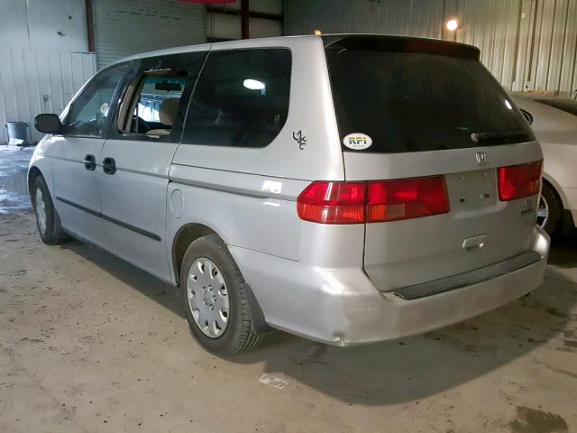 2HKRL18551H612493 - 2001 HONDA ODYSSEY LX SILVER photo 3