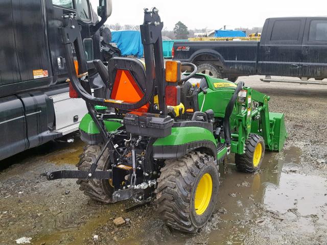 1LV1025REGH328010 - 2016 JOHN DEERE TRACTOR GREEN photo 4