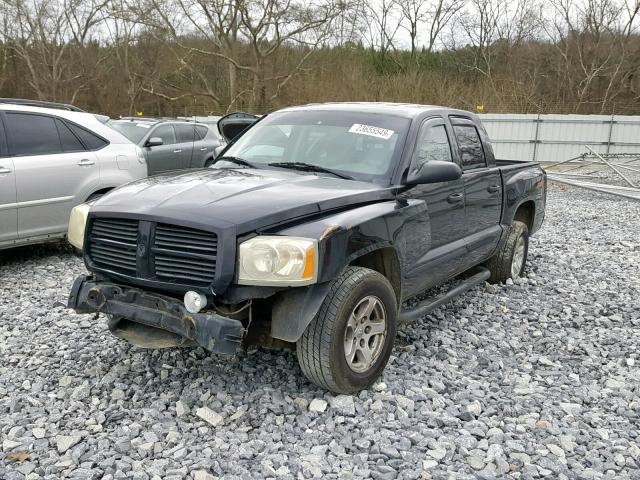 1D7HE48N76S578093 - 2006 DODGE DAKOTA QUA BLACK photo 2