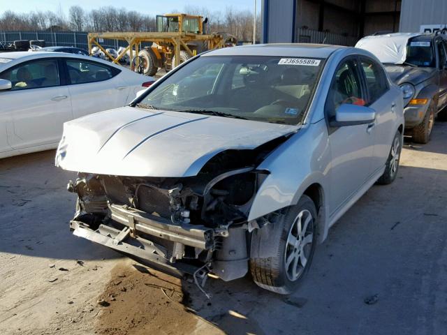 3N1AB6AP7CL730768 - 2012 NISSAN SENTRA 2.0 SILVER photo 2