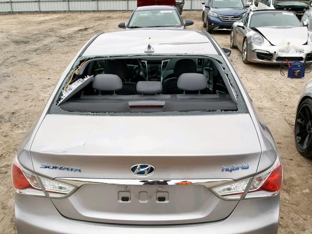 KMHEC4A41CA026297 - 2012 HYUNDAI SONATA HYB GRAY photo 9