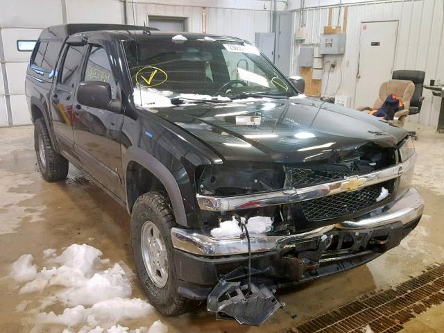 1GCDT13EX88129947 - 2008 CHEVROLET COLORADO BLACK photo 1