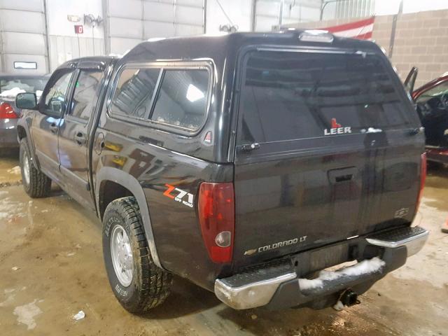 1GCDT13EX88129947 - 2008 CHEVROLET COLORADO BLACK photo 3