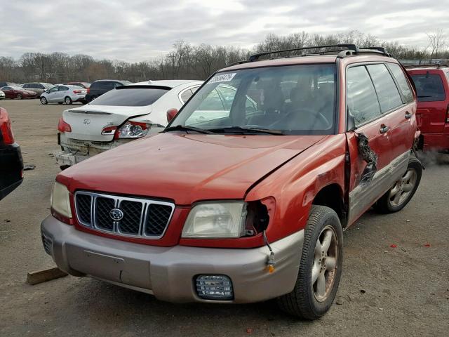 JF1SF65592H730241 - 2002 SUBARU FORESTER S RED photo 2