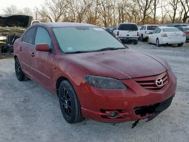 JM1BK323261405663 - 2006 MAZDA 3 S MAROON photo 1