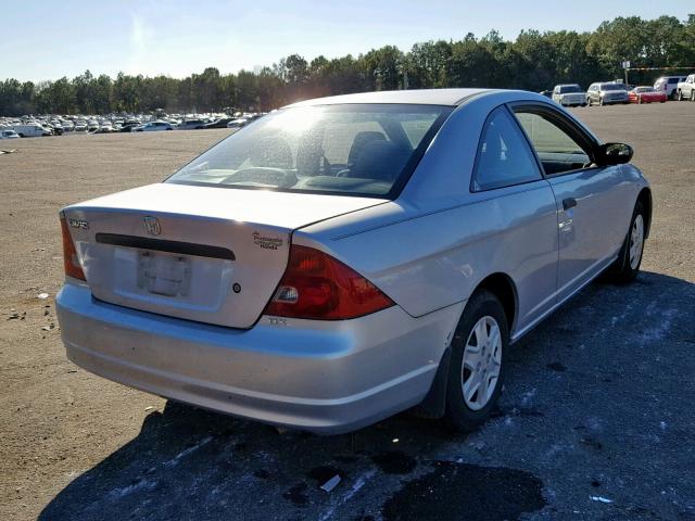 1HGEM21233L063930 - 2003 HONDA CIVIC DX SILVER photo 4