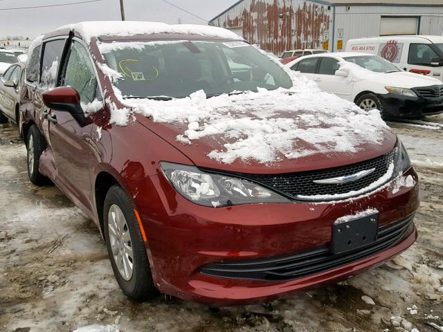 2C4RC1AG9JR257360 - 2018 CHRYSLER PACIFICA L MAROON photo 1