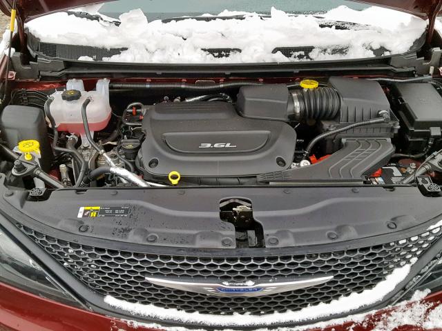 2C4RC1AG9JR257360 - 2018 CHRYSLER PACIFICA L MAROON photo 7