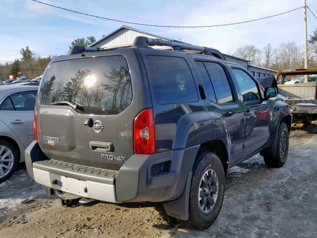 5N1AN0NW8FN666744 - 2015 NISSAN XTERRA X GRAY photo 4