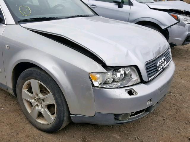 WAUJT68E34A081264 - 2004 AUDI A4 3.0 SILVER photo 9