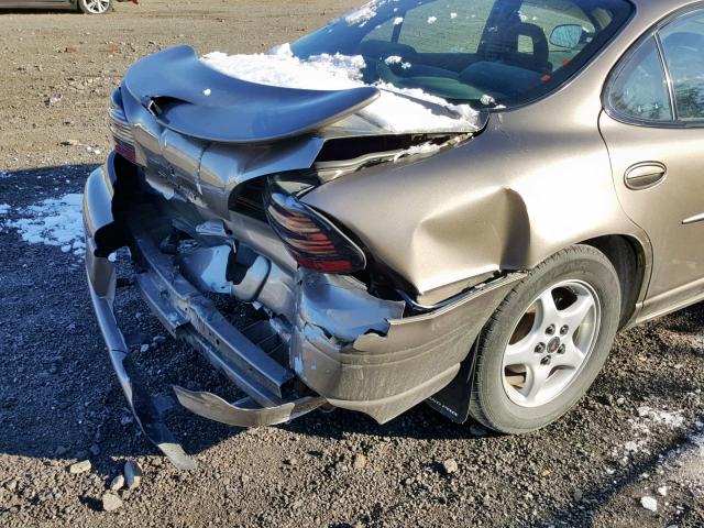 1G2WK52J22F197166 - 2002 PONTIAC GRAND PRIX GRAY photo 9