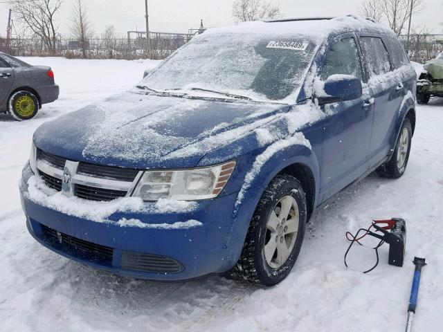 3D4GG57V59T549334 - 2009 DODGE JOURNEY SX BLUE photo 2