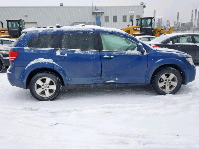 3D4GG57V59T549334 - 2009 DODGE JOURNEY SX BLUE photo 9