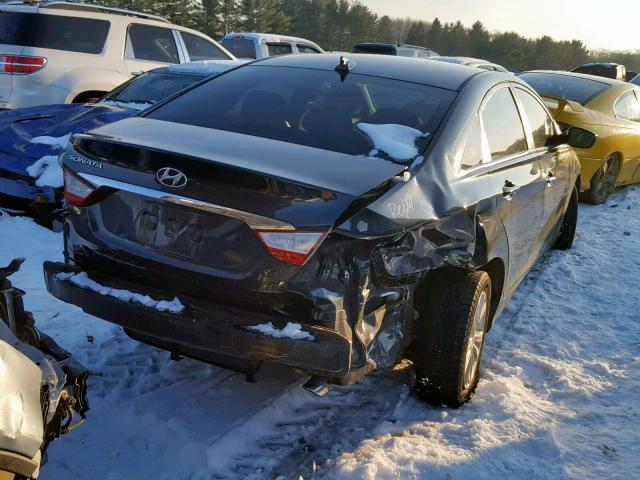 5NPEB4AC2DH513906 - 2013 HYUNDAI SONATA GLS BLACK photo 4