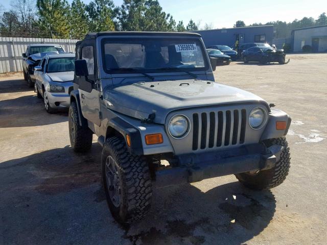 1J4FA29P2YP764190 - 2000 JEEP WRANGLER / GRAY photo 1