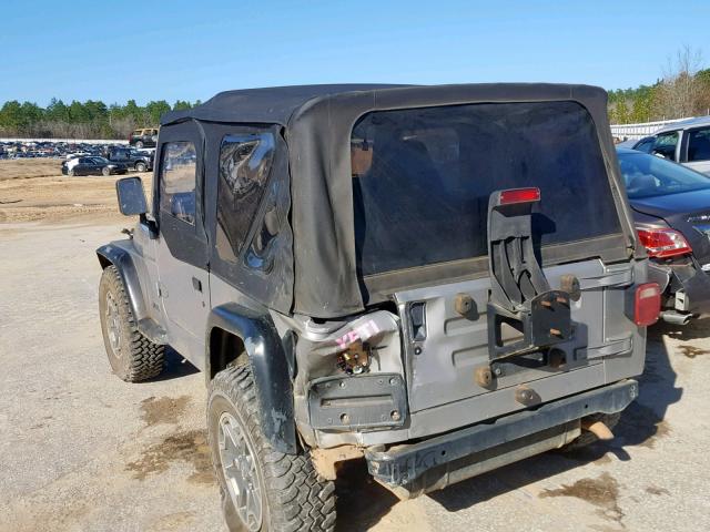 1J4FA29P2YP764190 - 2000 JEEP WRANGLER / GRAY photo 10