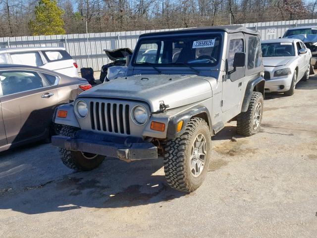 1J4FA29P2YP764190 - 2000 JEEP WRANGLER / GRAY photo 2