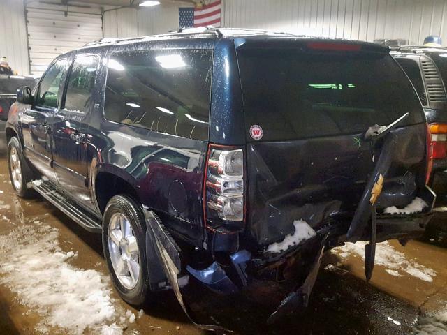 1GNFK16347J175844 - 2007 CHEVROLET SUBURBAN K BLUE photo 3